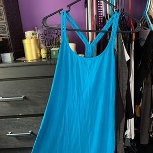 Pool Cover Up Dress - Bright Blue